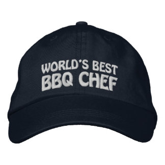 ワールド最高のBBQシェフ 刺繍入りキャップ
