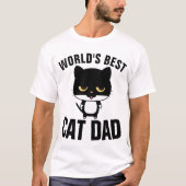 ワールド最高のCATパパTシャツ Tシャツ (正面)