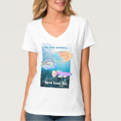 ワールド海デイフィッシュ保スイーミング Tシャツ (正面)