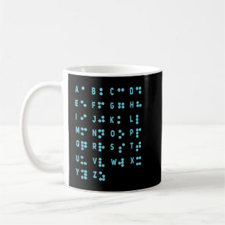 ワールド点字デイアルファベットディベークドット点字 コーヒーマグカップ