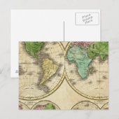 ワールド球形投影 ポストカード (正面/裏面)