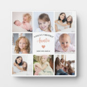 ワールド素晴らしアウンティ8フォトコラージピンクハート フォトプラーク (正面)