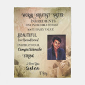 ワールド素晴らしシスターフリースブランケット フリースブランケット (正面)