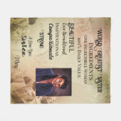 ワールド素晴らしシスターフリースブランケット フリースブランケット (正面(横))