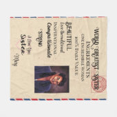 ワールド素晴らしシスターフリースブランケット フリースブランケット (正面(横))