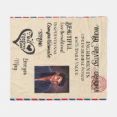 ワールド素晴らし祖母フリースブランケット フリースブランケット (正面(横))