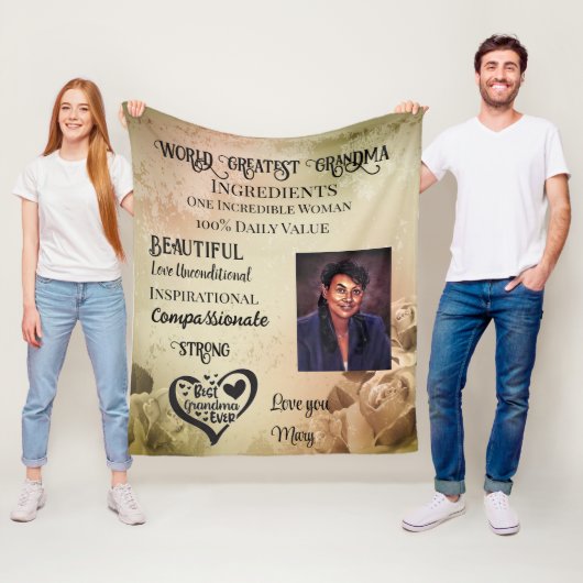 ワールド素晴らし祖母フリースブランケット フリースブランケット (インサイチュ)