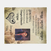 ワールド素晴らし祖母フリースブランケット フリースブランケット (正面(横))