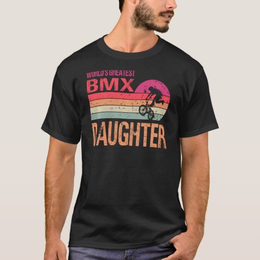 ワールド素晴らしS Bmx娘ヴィンテージ母Sデイ Tシャツ (正面)