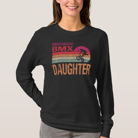 ワールド素晴らしS Bmx娘ヴィンテージ母Sデイ Tシャツ (正面)