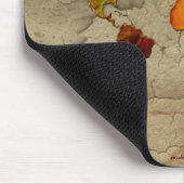 ワールド素朴テクスチャのアース芸術品を気取ったマップ マウスパッド (コーナー)