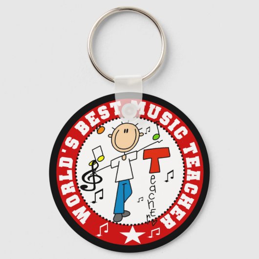 ワールド音楽最高の先生 キーホルダー (正面)