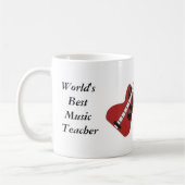 ワールド音楽最高の先生 コーヒーマグカップ (左)