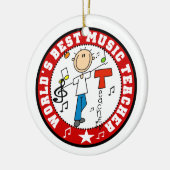 ワールド音楽最高の先生 セラミックオーナメント (左)