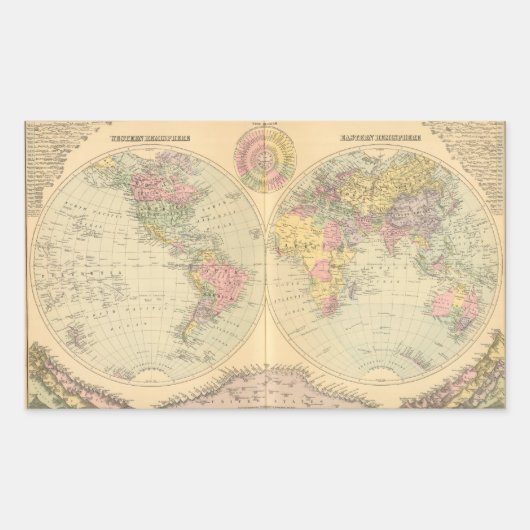 ワールド10 長方形シール (正面)