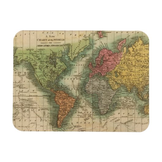 ワールド4 マグネット (横)