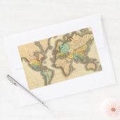 ワールド6 長方形シール (封筒)