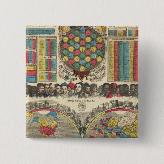 ワールド·アット·ワン·ビュー 缶バッジ (正面)