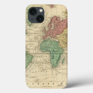 ワールド・オン・メルカトーズ・プロジェクション2 iPhone 13ケース