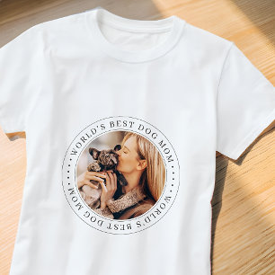 ワールド・ドッグ・最高のマム・クラシックシンプル写真 Tシャツ