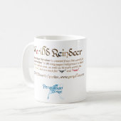 ワールド・ワード・トナカイ・マグ コーヒーマグカップ (正面左)