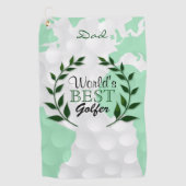 ワールド・最高のゴルファー・モノグラム ゴルフタオル (正面)