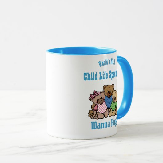 ワールドNo.1チャイルドライフのスペシャリストがハグしたいクマ マグカップ (正面右)