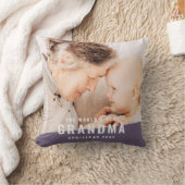 ワールド'sおばあちゃん最高のシモダンックフォトホリデー クッション (ブランケット)