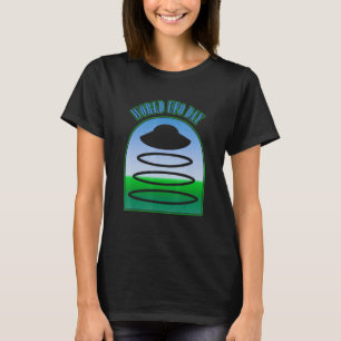 ワールドUFOデイエイリアン拉致宇宙船の未来的 Tシャツ