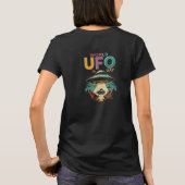 ワールドufoデイtシャツトレンディーufoグラフィック tシャツ (裏面)