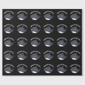 ワールルジャオルカおもしろいホエールプンダークBG ラッピングペーパー (フラット)