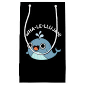 ワールルジャブルーホエールパおもしろいンダークBG スモールペーパーバッグ (正面)