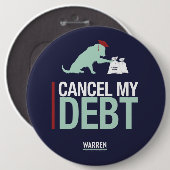 ワーレン2020年-ベイリー-私の負債を取り消して下さい 缶バッジ (正面&裏面)