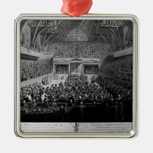 ワーレンHastingsの試験 メタルオーナメント (正面)