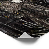 ワーロック男の魔女の家幽霊のよく出るのファンタジーダークアート ポスター (角)