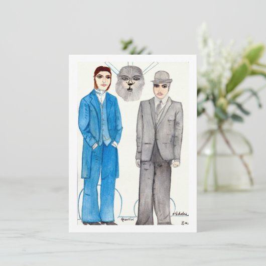 ワーロック紙人形 カード (スタンド正面)