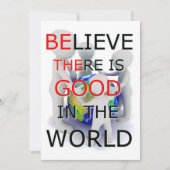 ワー信じルドカードが良い 招待状 (正面)