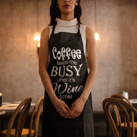 ワ保インの時ま忙しでコーヒーを!エプロン エプロン