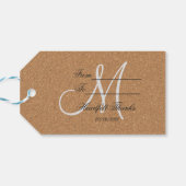 ワ素朴インコーク結婚モノグラム ギフトタグ (裏面横)