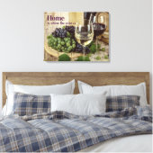 ワ素朴赤と白イングラス葡萄の樽 キャンバスプリント (インサイチュ (寝室))