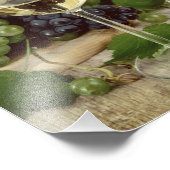 ワ素朴赤と白イングラス葡萄の樽 フォトプリント            (角)