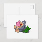 ワffleアイスクリームのモール ポストカード (正面/裏面)