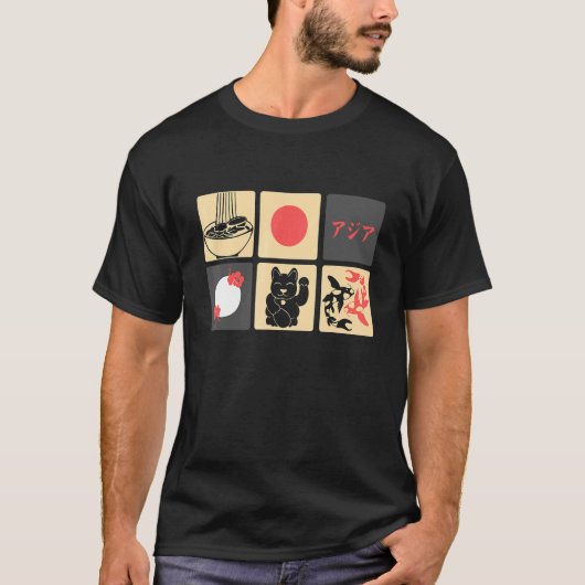 ヲタク文化 日本のシンボル Tシャツ (正面)