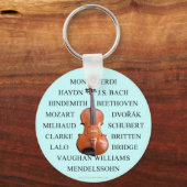 ヴァイオリスト作曲家 キーホルダー (正面)