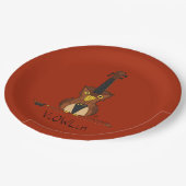 ヴァイオリンおもしろいかわいい ペーパープレート (アングル)