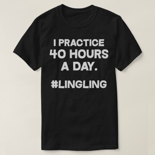ヴァイオリンおもしろいヴァイオリン奏者Iが1日40時間 Tシャツ (デザイン正面)