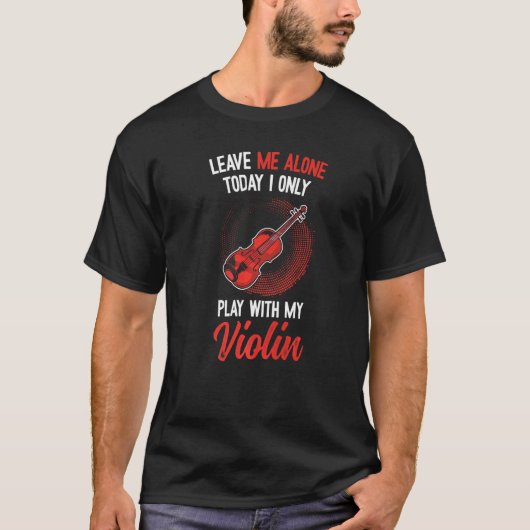 ヴァイオリンことわざヴァイオリン1 Tシャツ (正面)