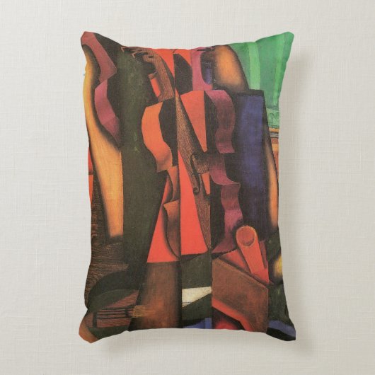 ヴァイオリンとギターby Juan Gris, Cubism Artヴィンテージ アクセントクッション (正面(垂直))