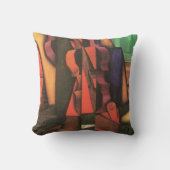 ヴァイオリンとギターby Juan Gris, Cubism Artヴィンテージ クッション (正面)