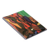 ヴァイオリンとギターby Juan Gris, Cubism Artヴィンテージ ノートブック (右側)